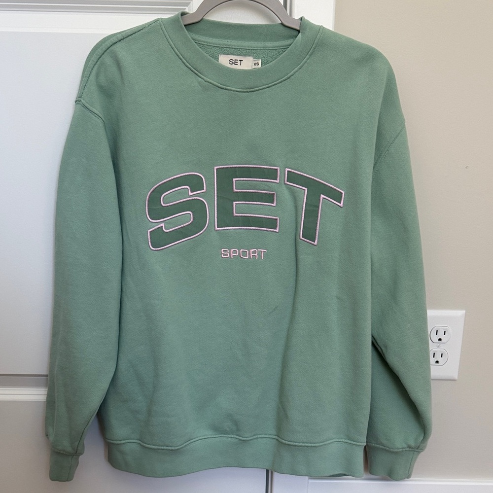 SET Active Crewneck Sweatshirt Mint Green